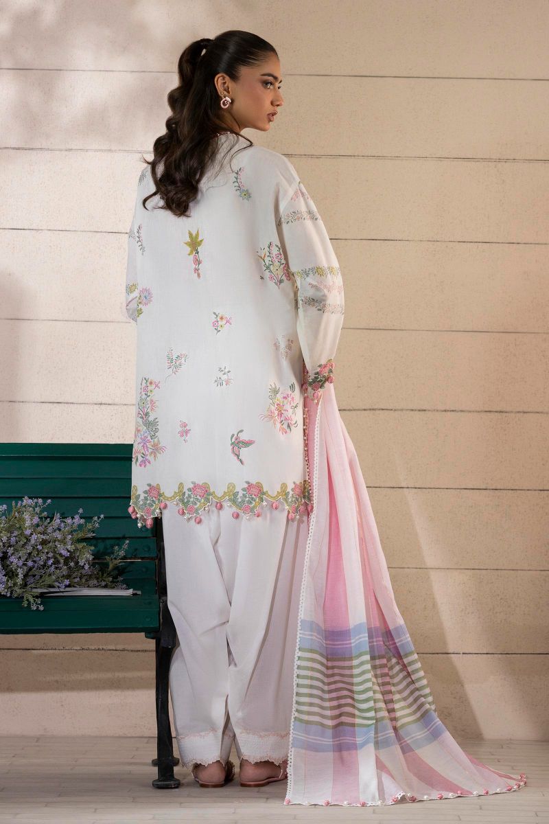Sana Safinaz - M251-001A-3Dg - Lawn - 3 Piece - Unstitch