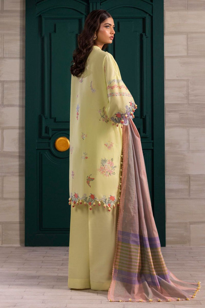 Sana Safinaz - M251-001B-3Dg - Lawn - 3 Piece - Unstitch