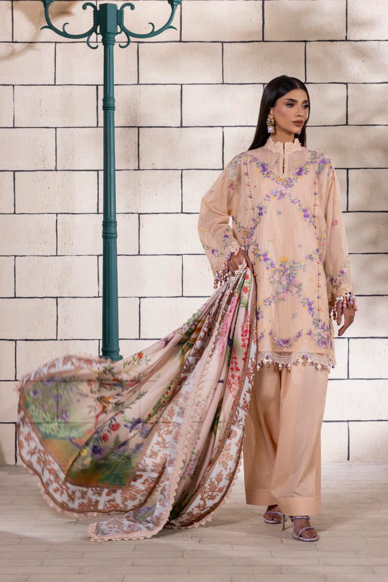 Sana Safinaz - M251-002A-3Cv - Lawn - 3 Piece - Unstitch
