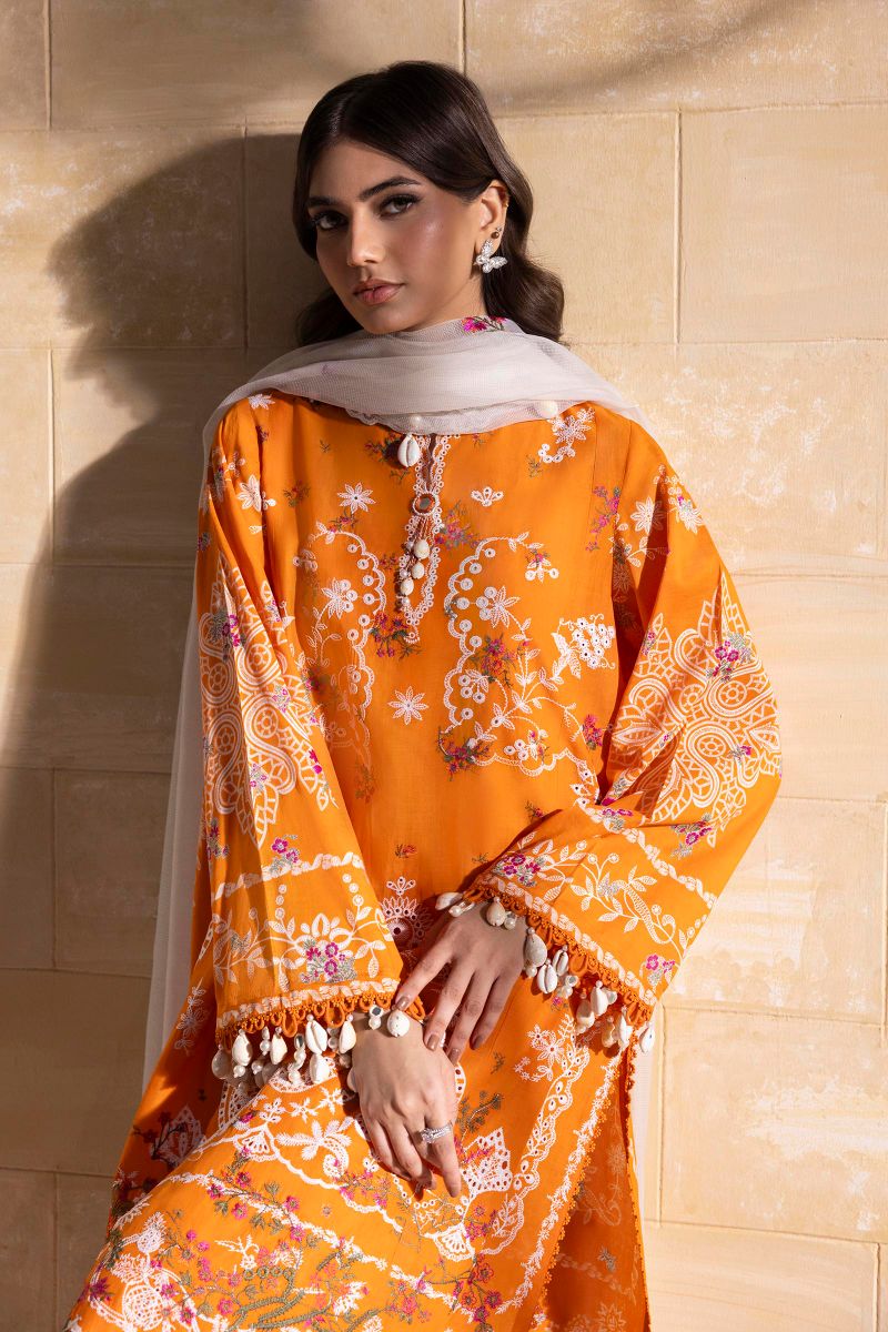 Sana Safinaz - M251-004B-3Ct - Lawn - 3 Piece - Unstitch