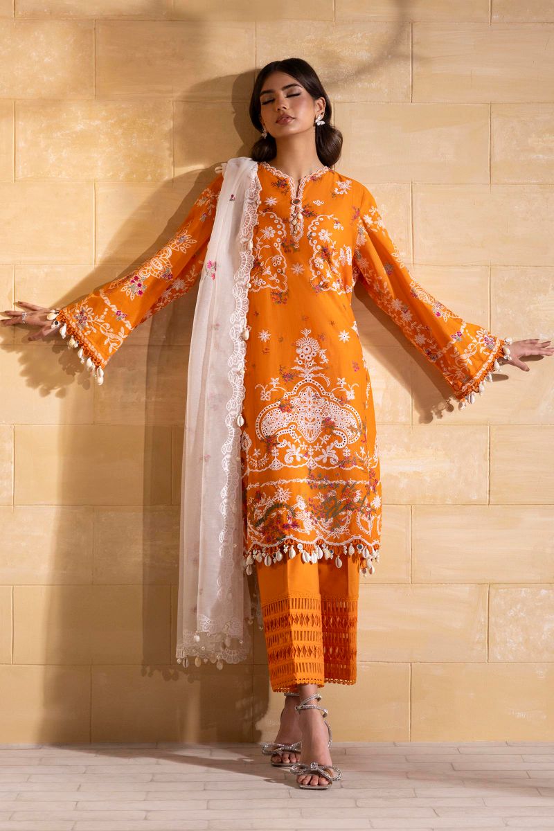Sana Safinaz - M251-004B-3Ct - Lawn - 3 Piece - Unstitch