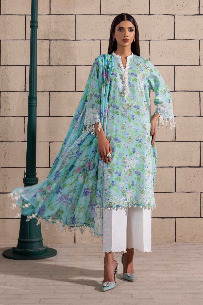 Sana Safinaz - M251-007B-3Ci - Lawn - 3 Piece - Unstitch