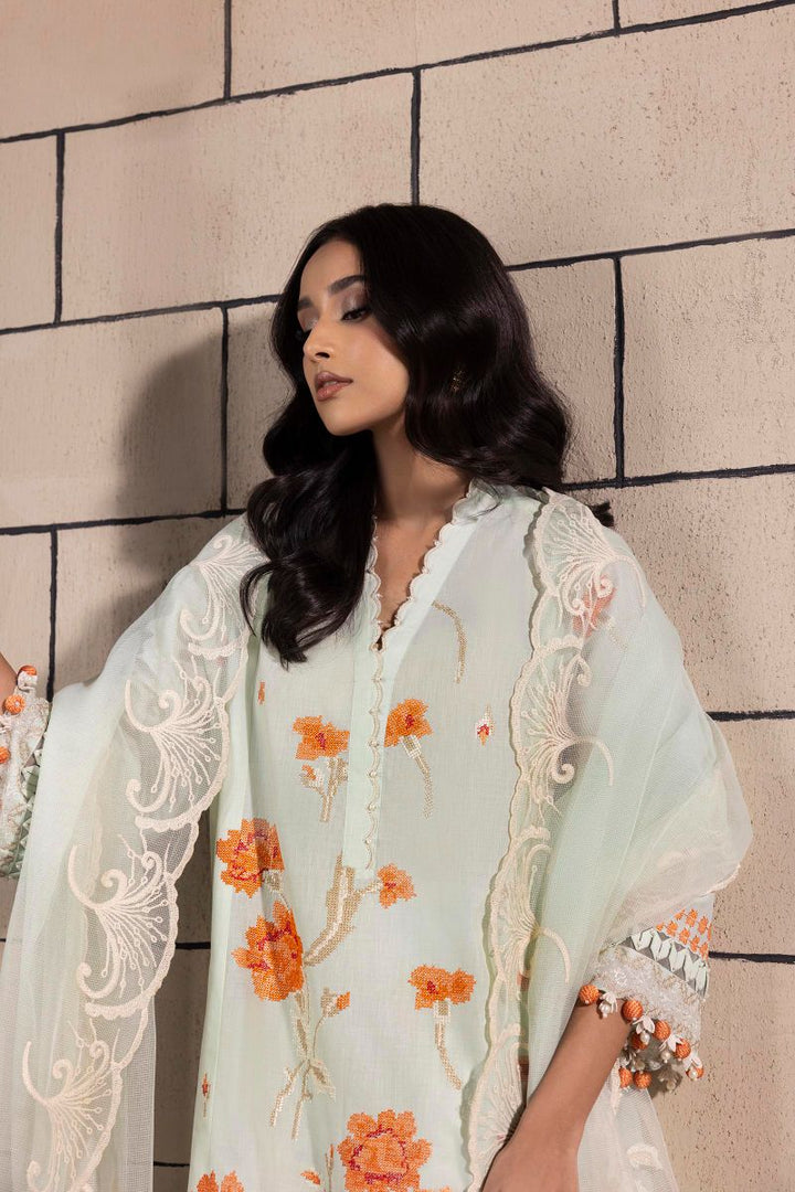 Sana Safinaz - M251-010A-3Cs - Lawn - 3 Piece - Unstitch