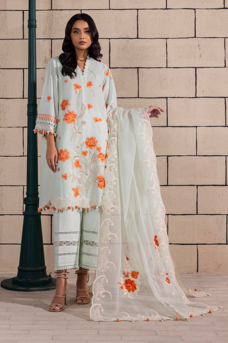 Sana Safinaz - M251-010A-3Cs - Lawn - 3 Piece - Unstitch