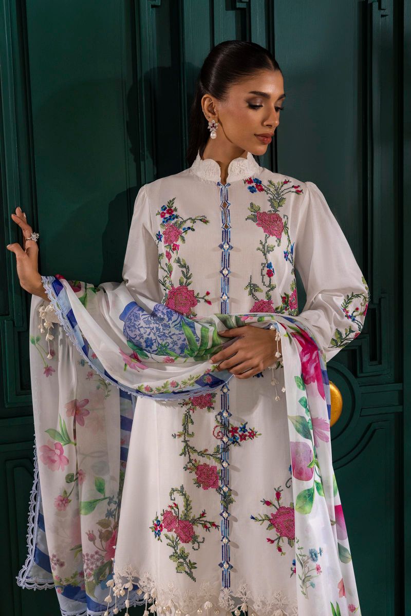 Sana Safinaz - M251-013A-3Cl - Lawn - 3 Piece - Unstitch