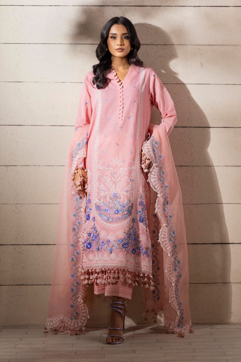 Sana Safinaz - M251-014B-3Ct - Lawn - 3 Piece - Unstitch