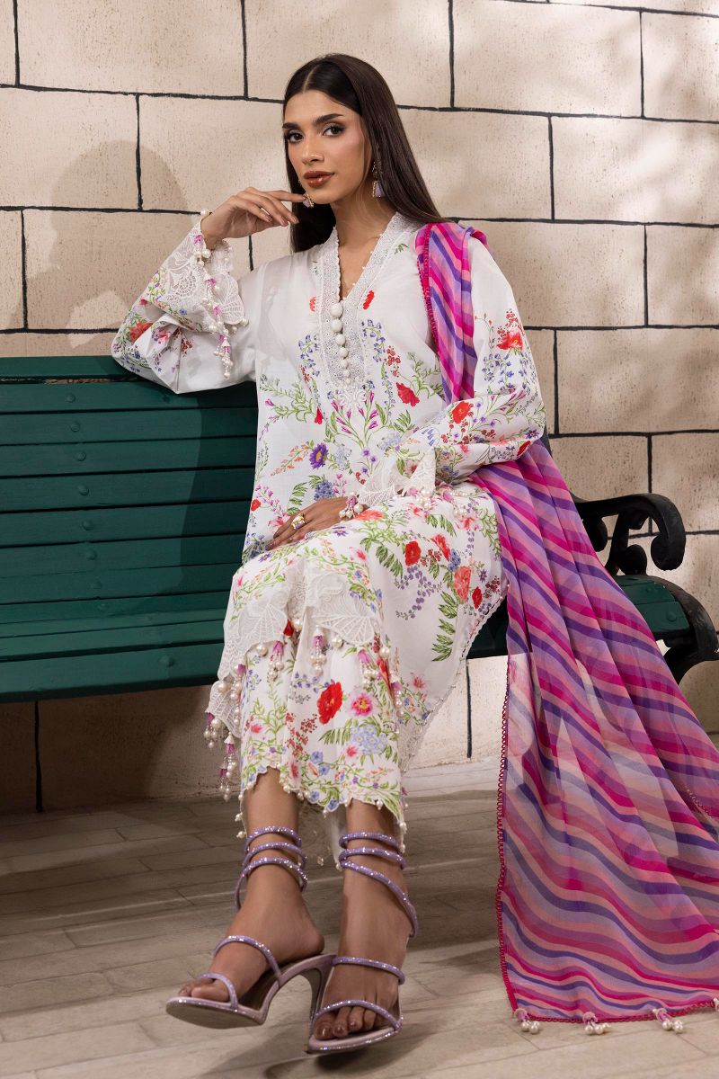 Sana Safinaz - M251-024A-3Ci - Lawn - 3 Piece - Unstitch