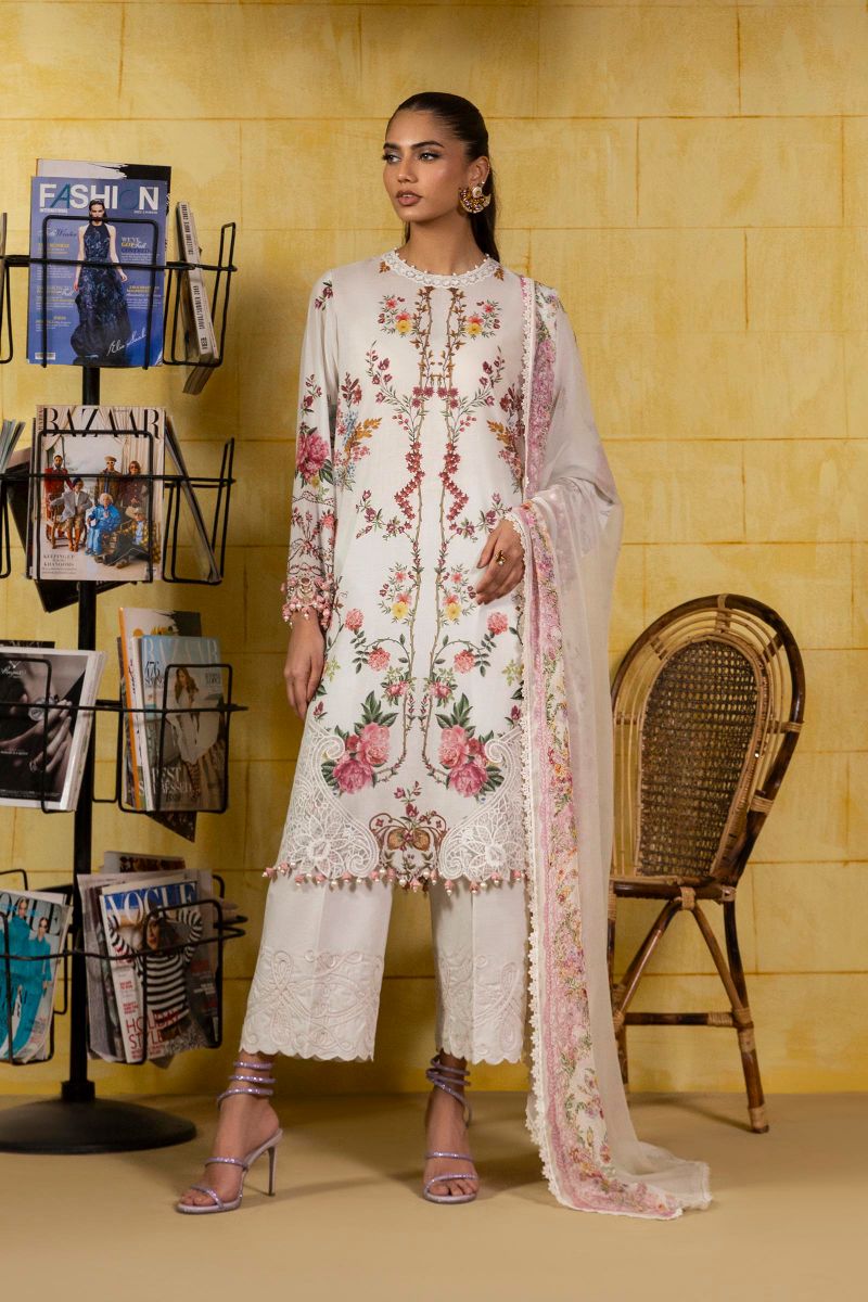 Sana Safinaz - M251-026A-3Ci - Lawn - 3 Piece - Unstitch