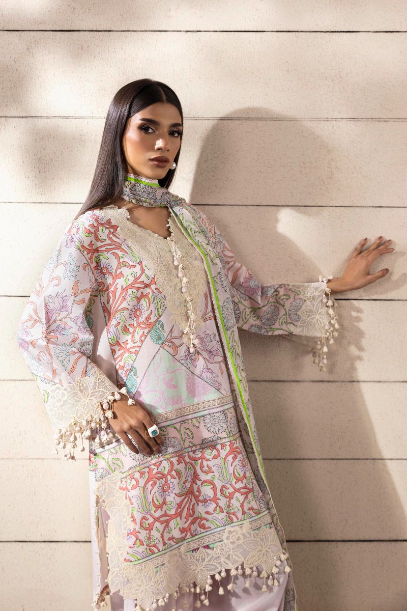 Sana Safinaz - M251-027A-3Ci - Lawn - 3 Piece - Unstitch