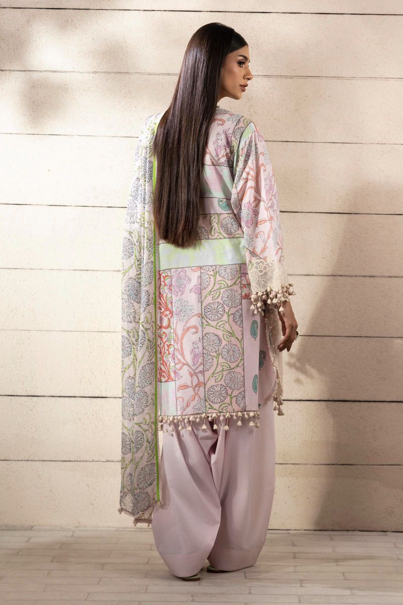 Sana Safinaz - M251-027A-3Ci - Lawn - 3 Piece - Unstitch