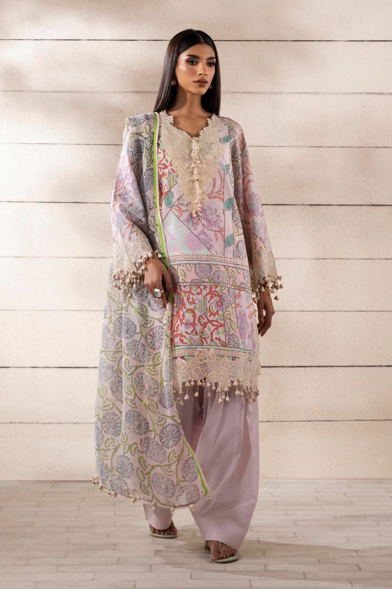 Sana Safinaz - M251-027A-3Ci - Lawn - 3 Piece - Unstitch