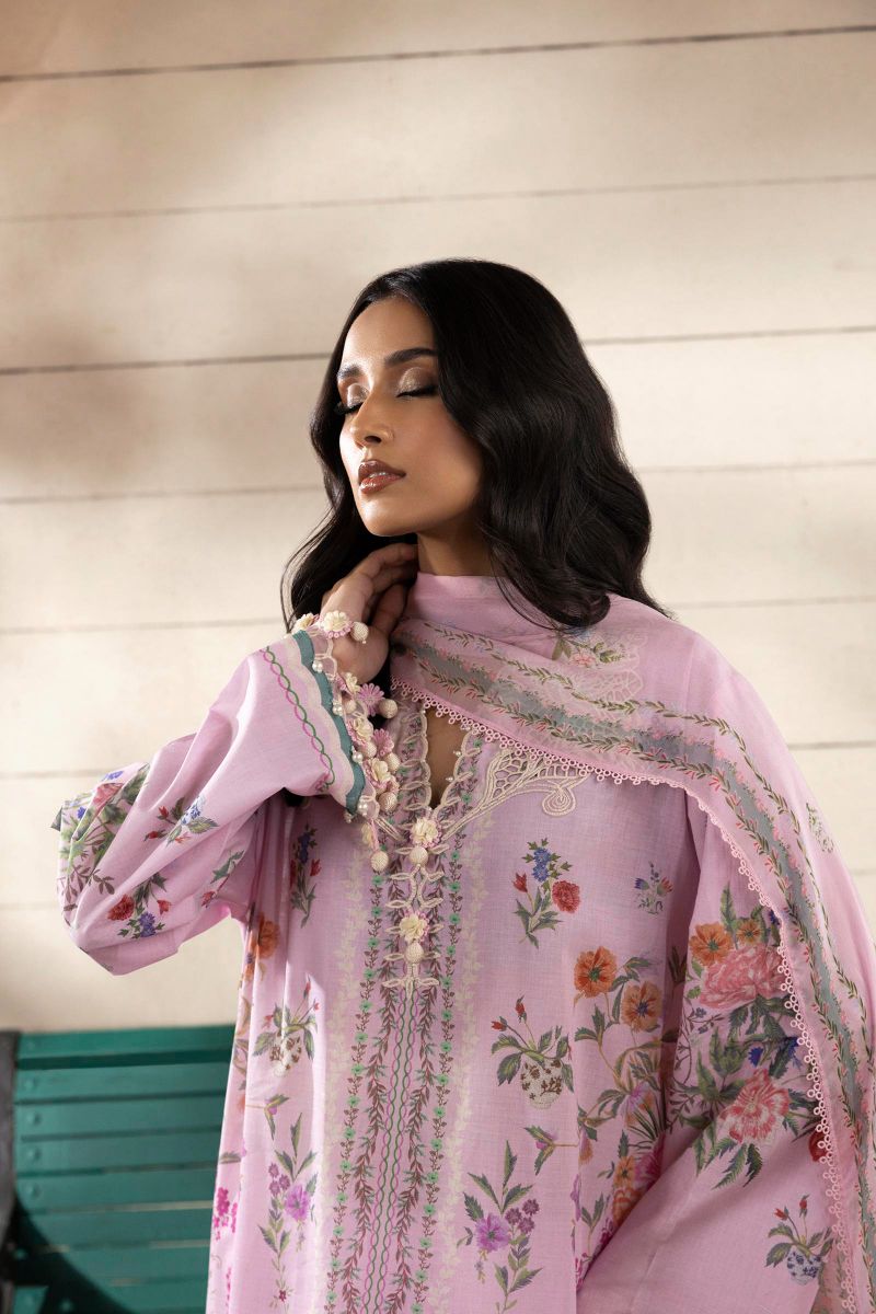 Sana Safinaz - M251-028B-3Ci - Lawn - 3 Piece - Unstitch