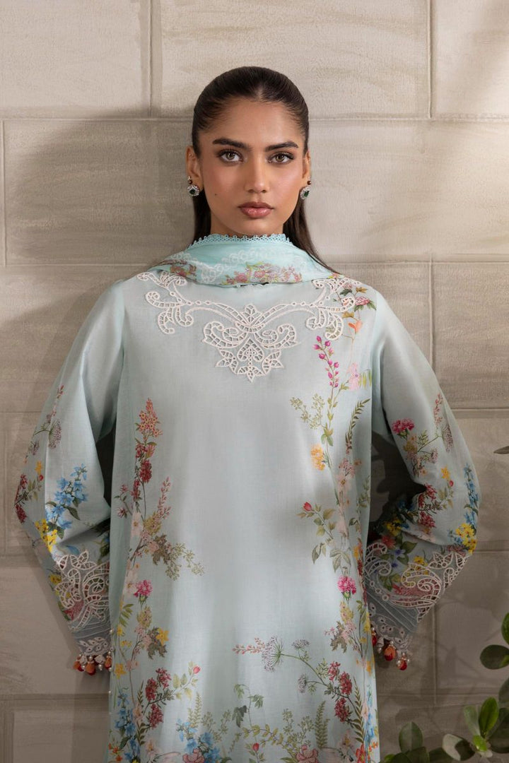 Sana Safinaz - M251-030A-3Ci - Lawn - 3 Piece - Unstitch