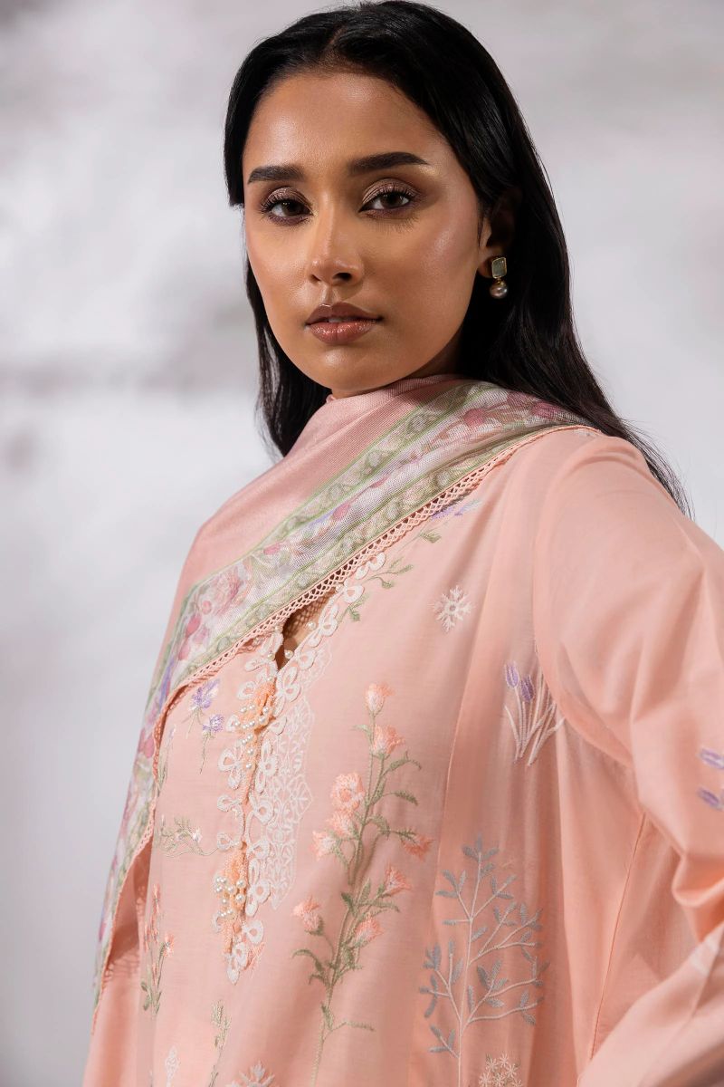 Sana Safinaz - M252-010B-Cv - Lawn - 3 Piece - Unstitched