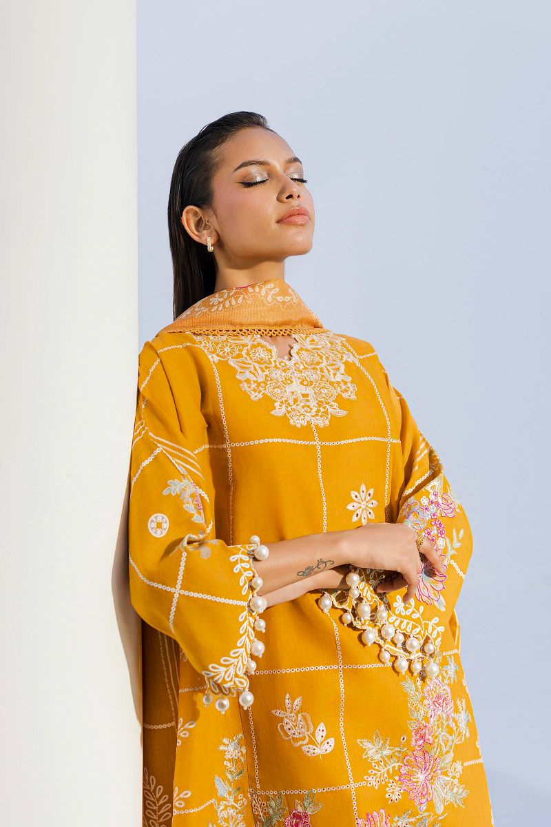Sana Safinaz - M252-012B-Ct - Lawn - 3 Piece - Unstitched