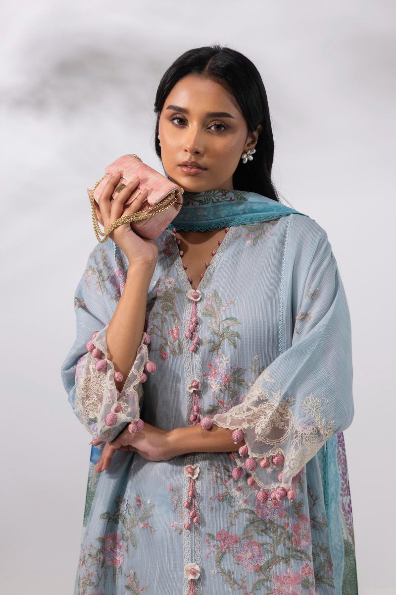 Sana Safinaz - M252-013A-Cl - Lawn - 3 Piece - Unstitched