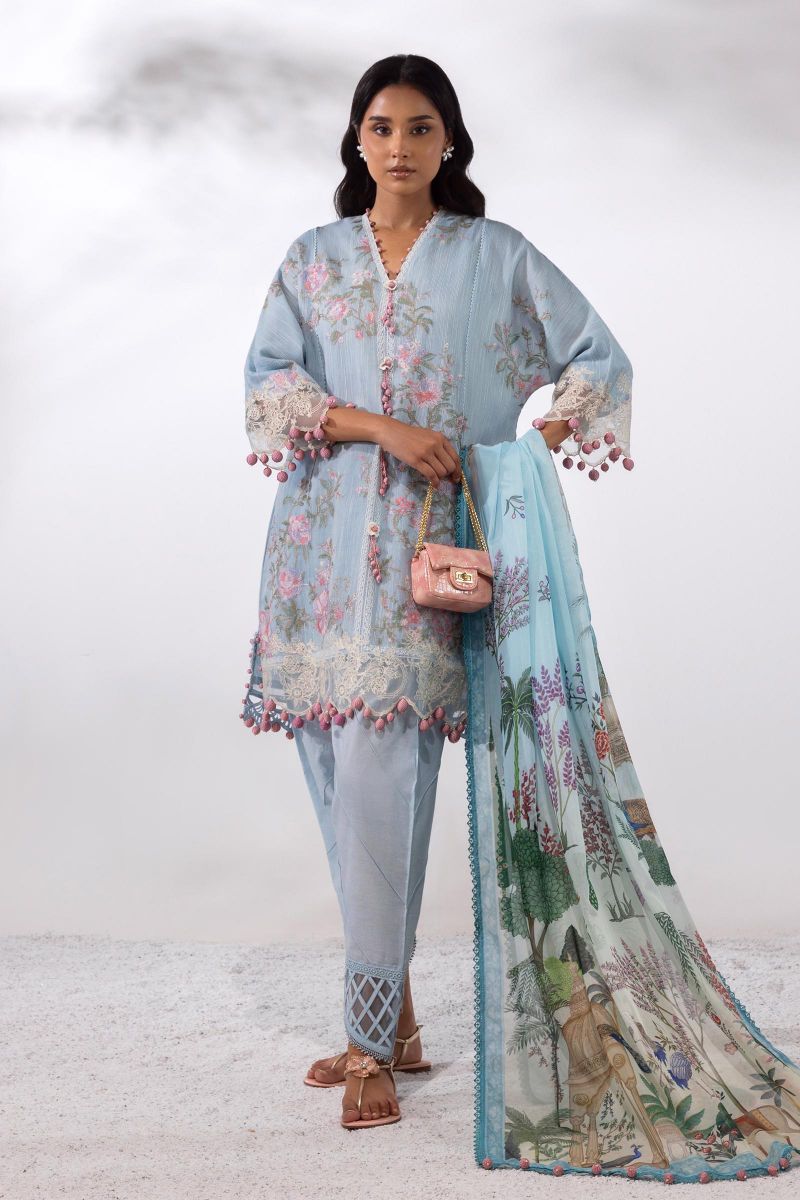 Sana Safinaz - M252-013A-Cl - Lawn - 3 Piece - Unstitched