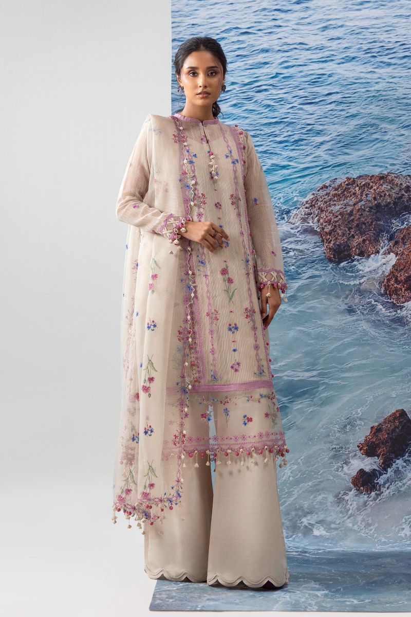 Sana Safinaz - M252-016A-Ct - Lawn - 3 Piece - Unstitched