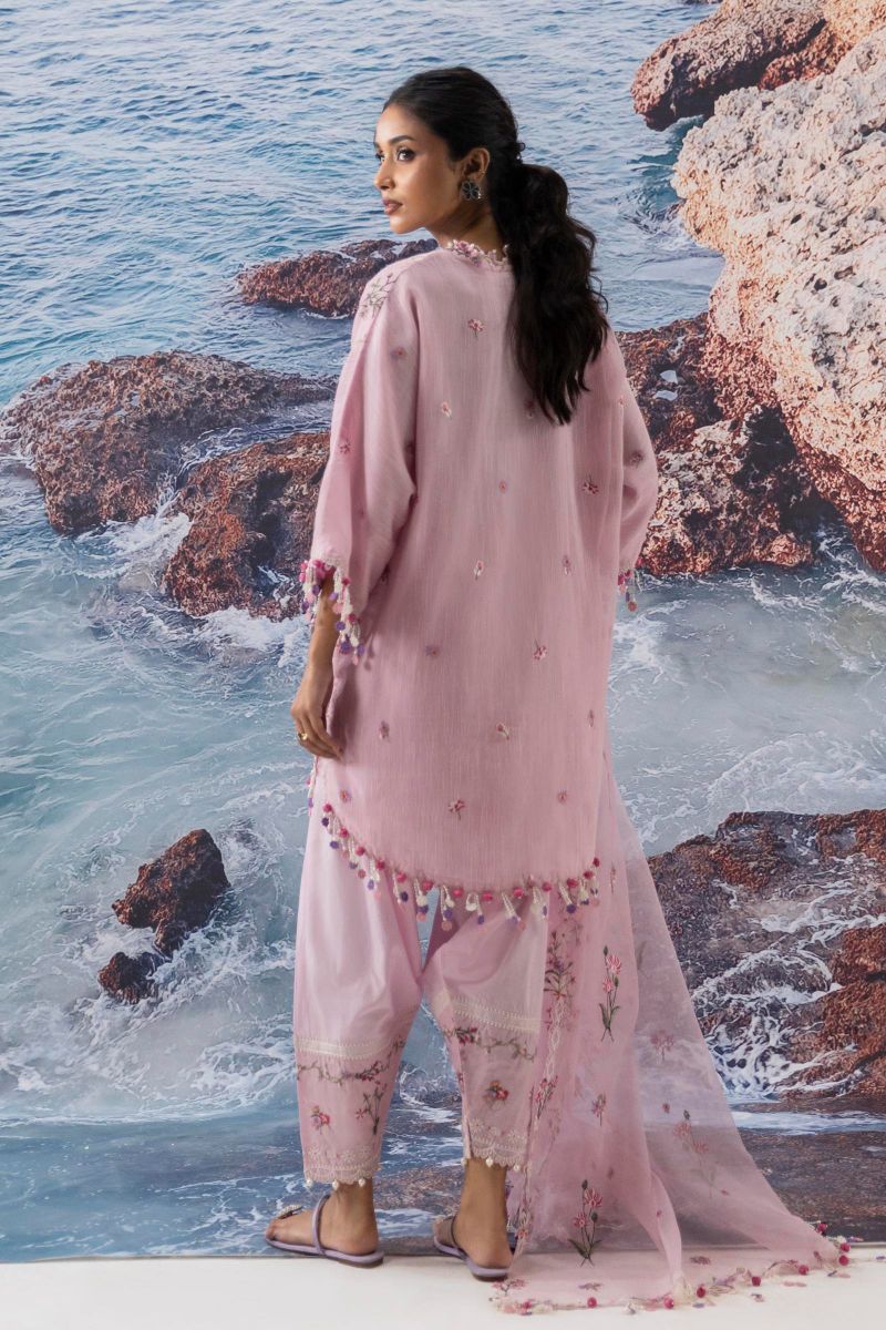 Sana Safinaz - M252-016B-Ct - Woven Net - 3 Piece - Unstitched