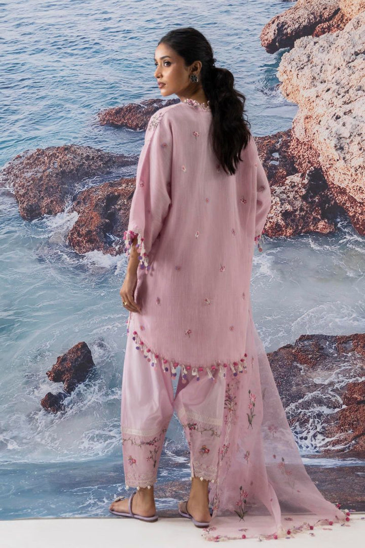 Sana Safinaz - M252-016B-Ct - Woven Net - 3 Piece - Unstitched