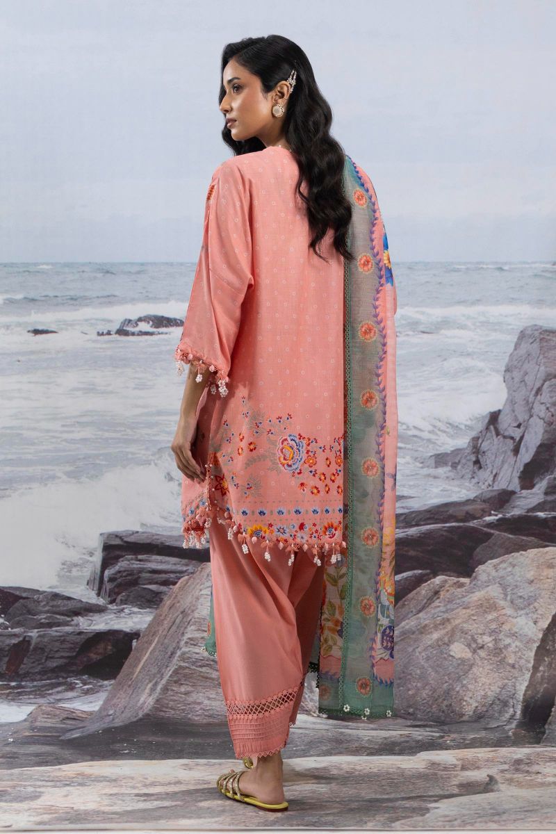 Sana Safinaz - M252-018B-Cv - Lawn - 3 Piece - Unstitched