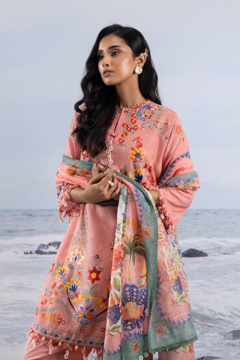 Sana Safinaz - M252-018B-Cv - Lawn - 3 Piece - Unstitched