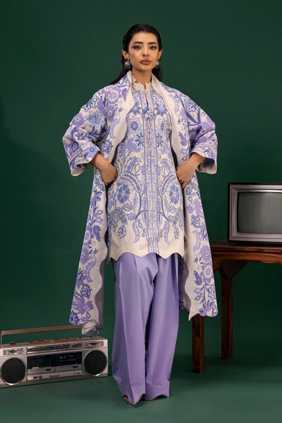 Sana Safinaz - Mahay Winter - 2 Piece - Unstitched - H255-002A-2BQ
