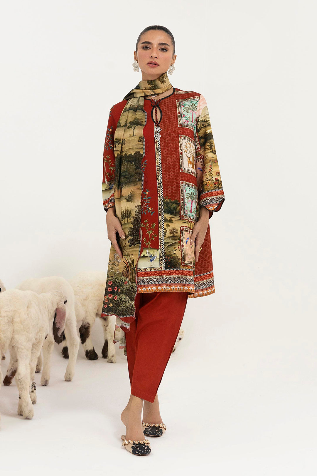Sana Safinaz - Mahay Winter - 2 Piece - Unstitched - H255-009A-2DA