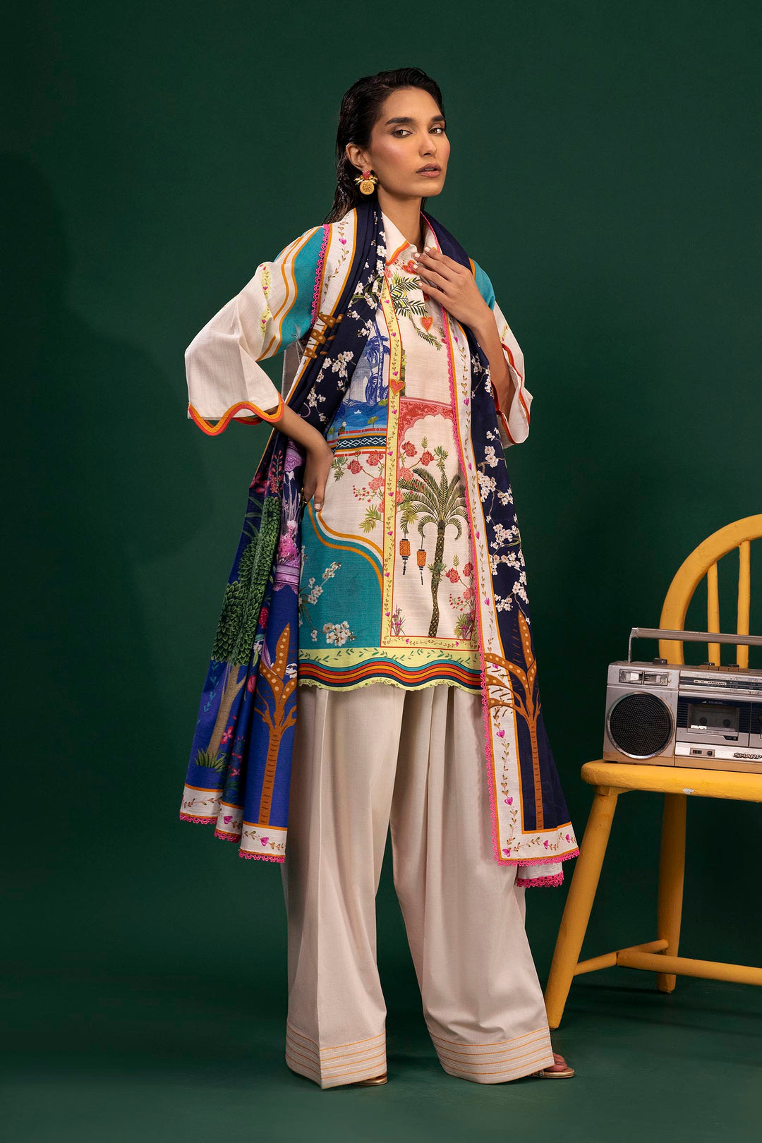 Sana Safinaz - Mahay Winter - 2 Piece - Unstitched - H255-010A-2Q