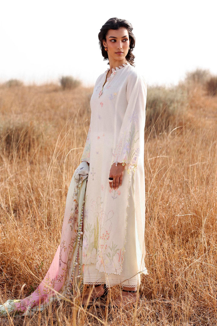 Sana Safinaz - Muzlin Lawn Unstitch Suit For Women - 3 Piece