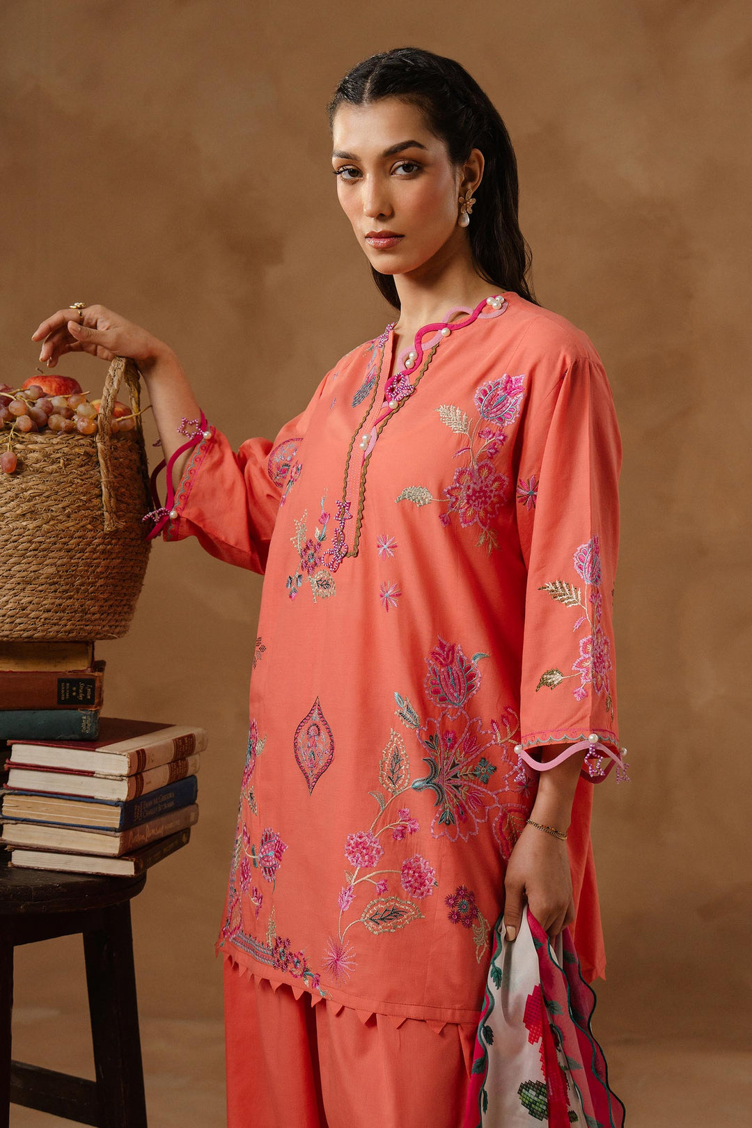 Sana Safinaz - Muzlin Lawn Unstitch Suit For Women - 3 Piece