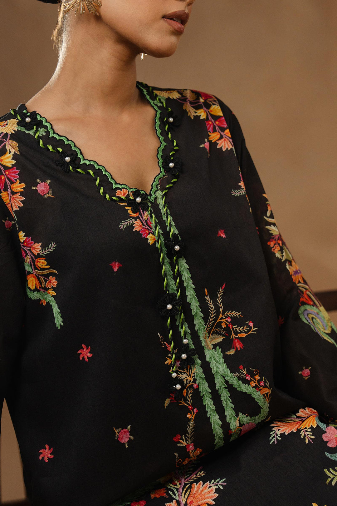 Sana Safinaz - Muzlin Lawn Unstitch Suit For Women - 3 Piece - Studio by TCS