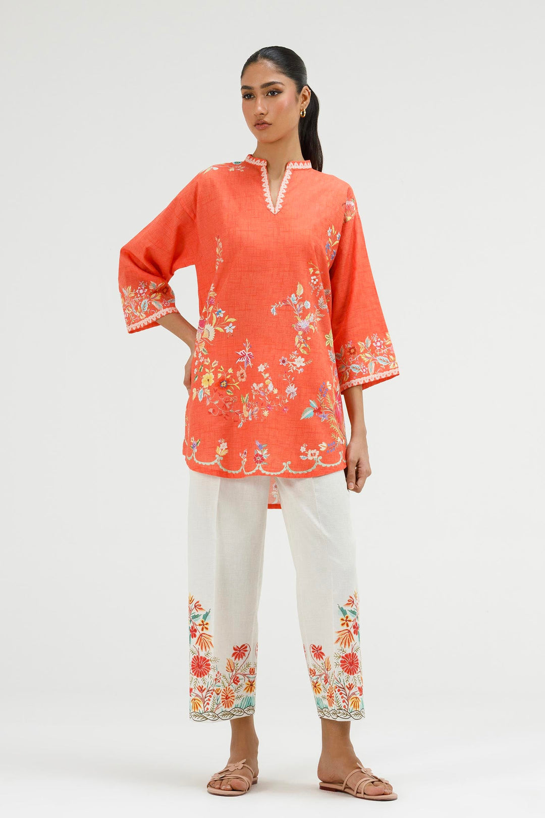 Sana Safinaz - Printed Dobby Suit For Women - 2 Piece