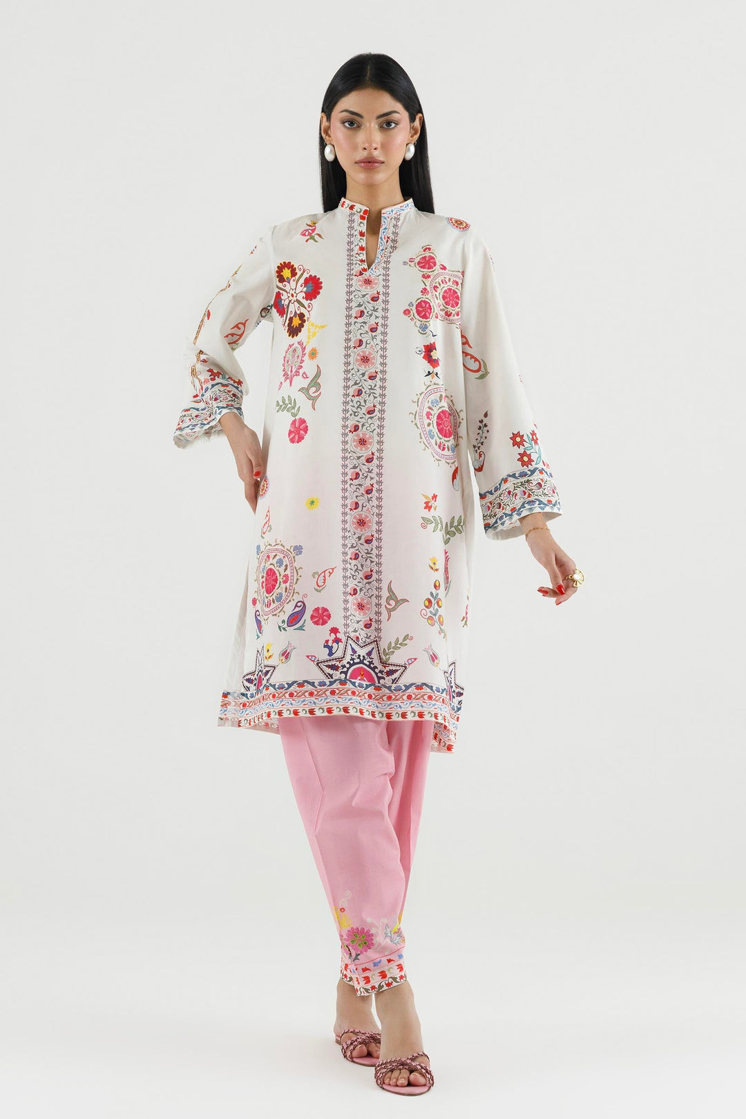 Sana Safinaz - Printed Lawn Suit For Women - 2 Piece