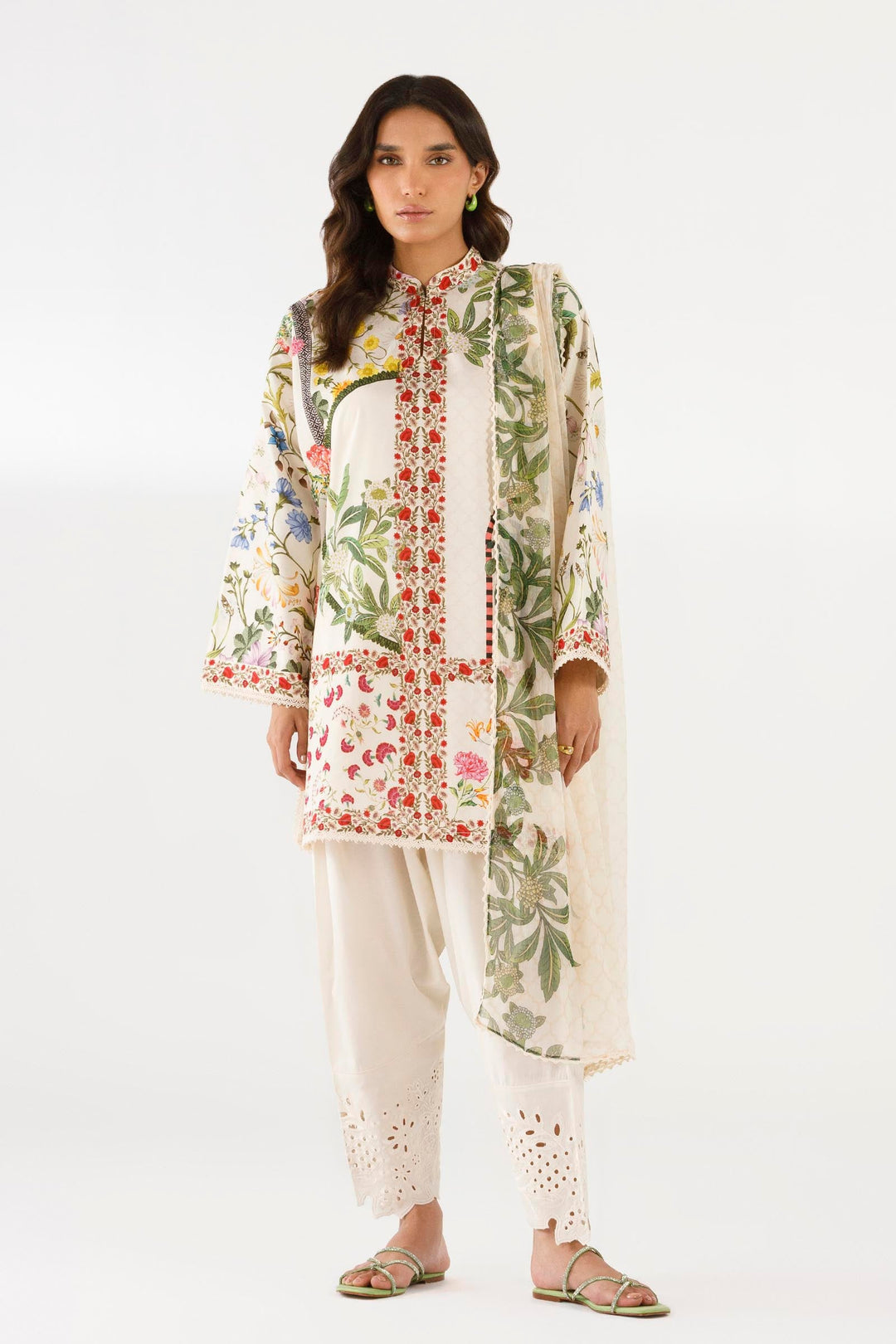 Sana Safinaz - Printed Lawn Suit For Women - 2 Piece