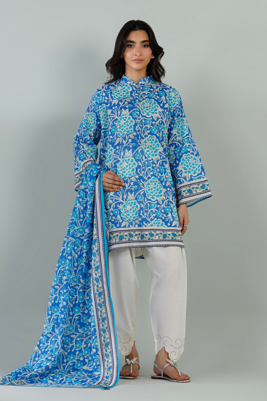 Sana Safinaz - Printed Lawn Suit For Women - 2 Piece