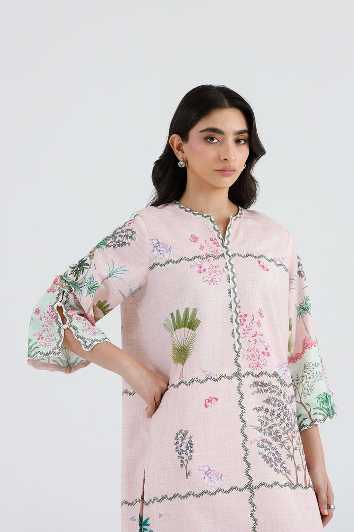 Sana Safinaz - Printed Viscose Suit For Women - 2 Piece