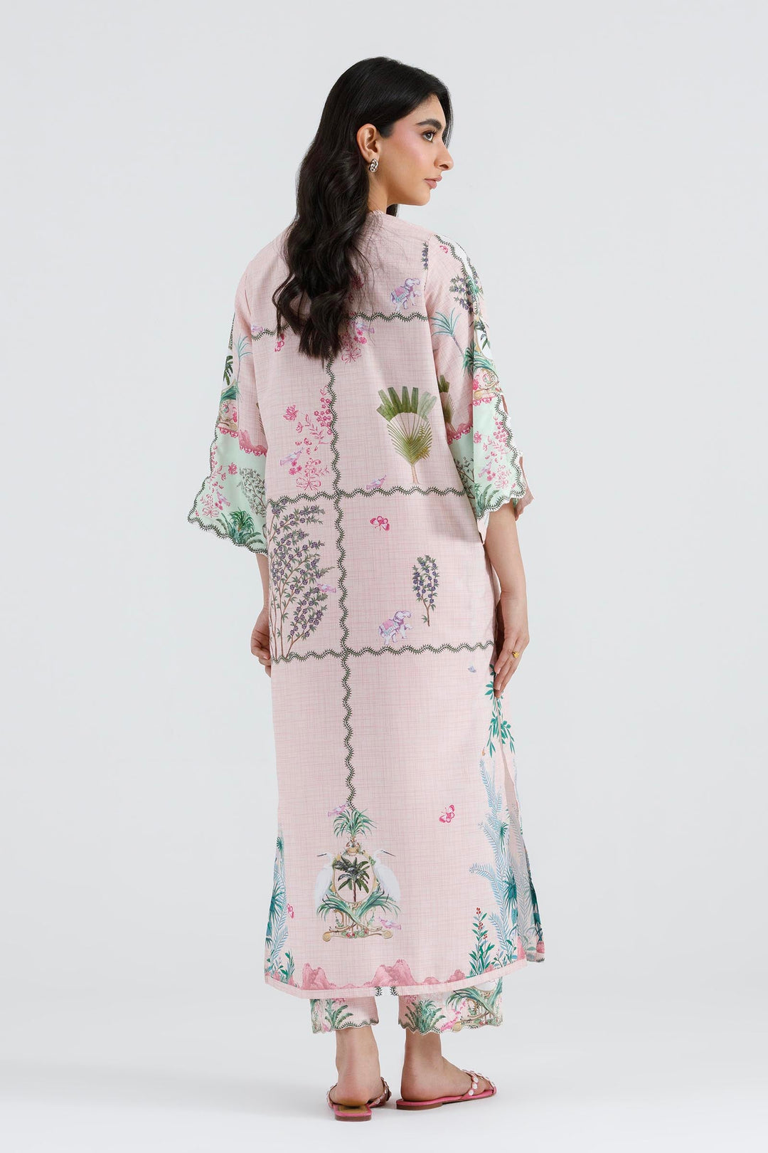 Sana Safinaz - Printed Viscose Suit For Women - 2 Piece