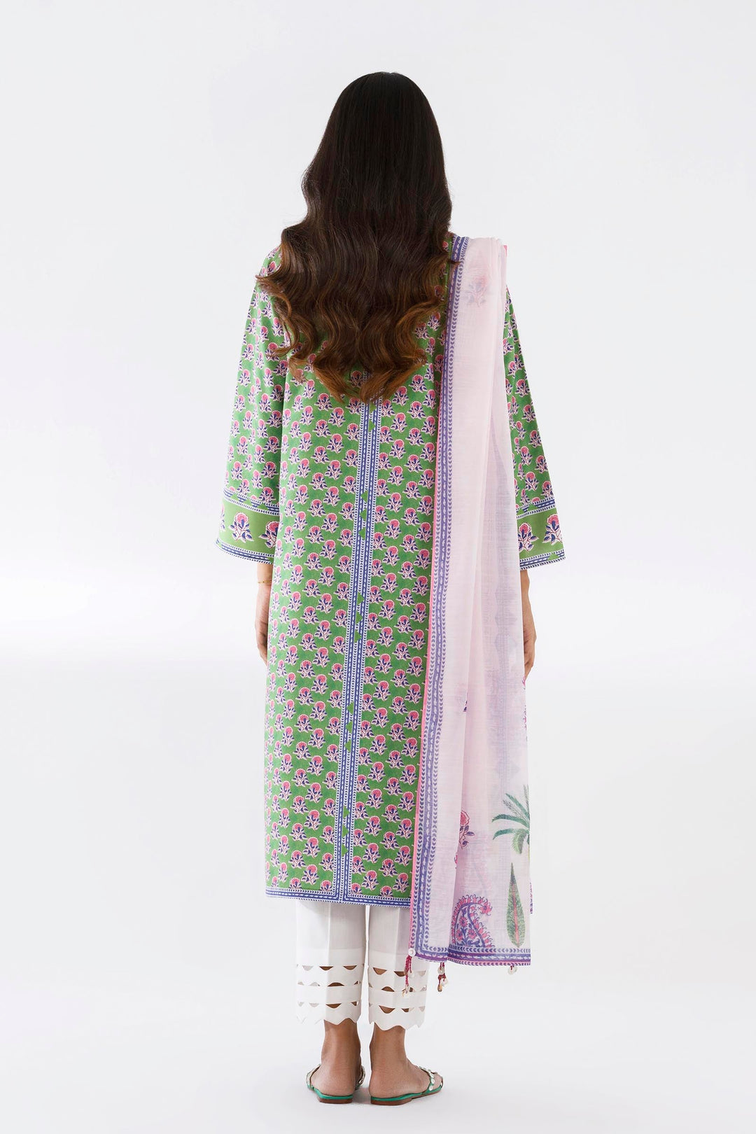Sana Safinaz - Printed Viscose Suit For Women - 2 Piece