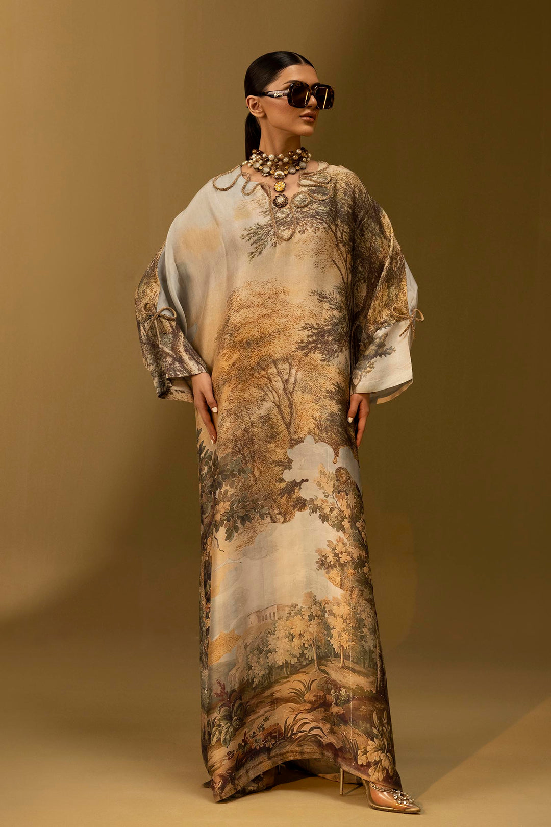Sana Safinaz R-47 Kaftan Beige 1 Piece