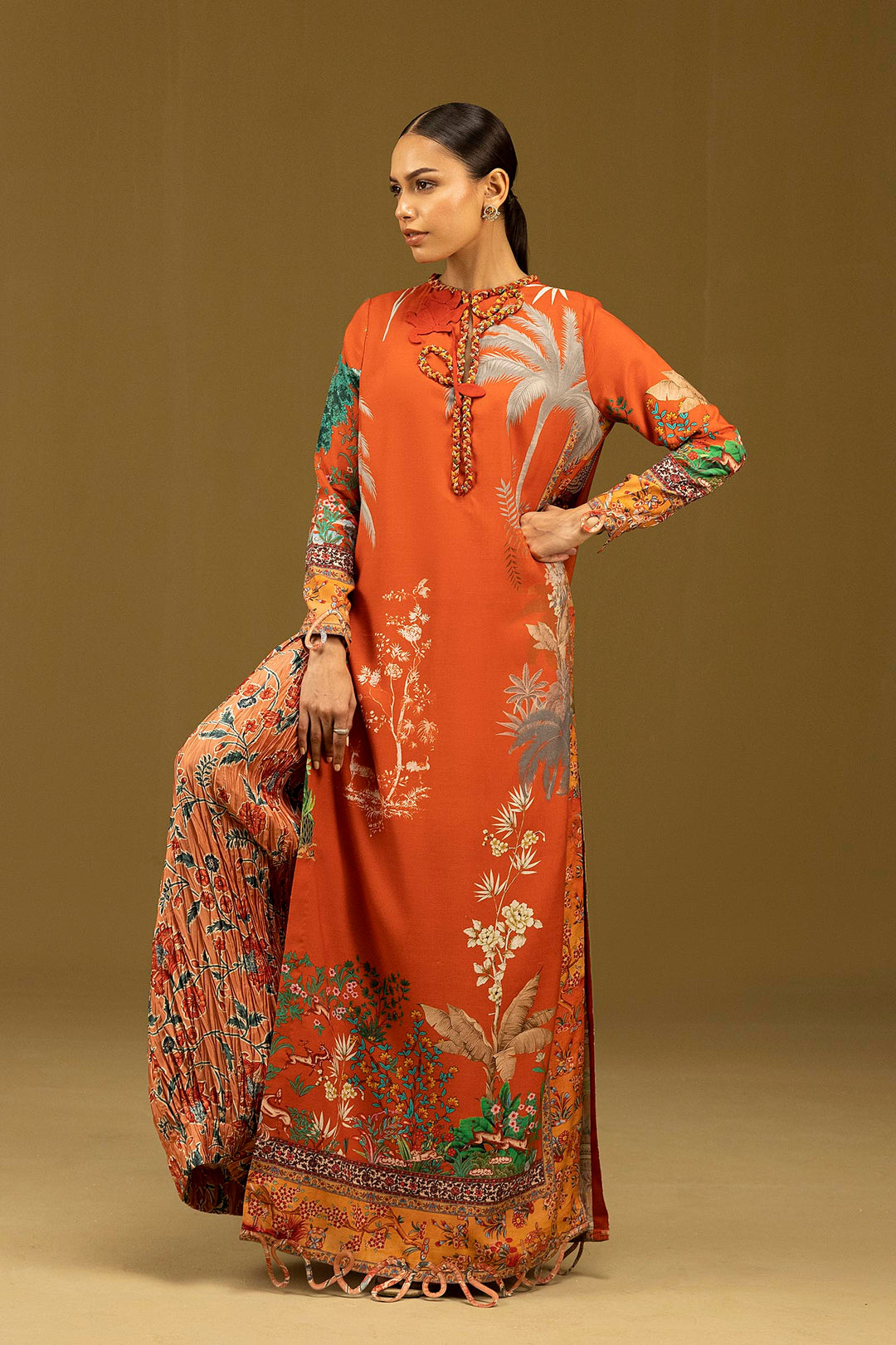 Sana Safinaz R-51 Kaftan Rust 1 Piece