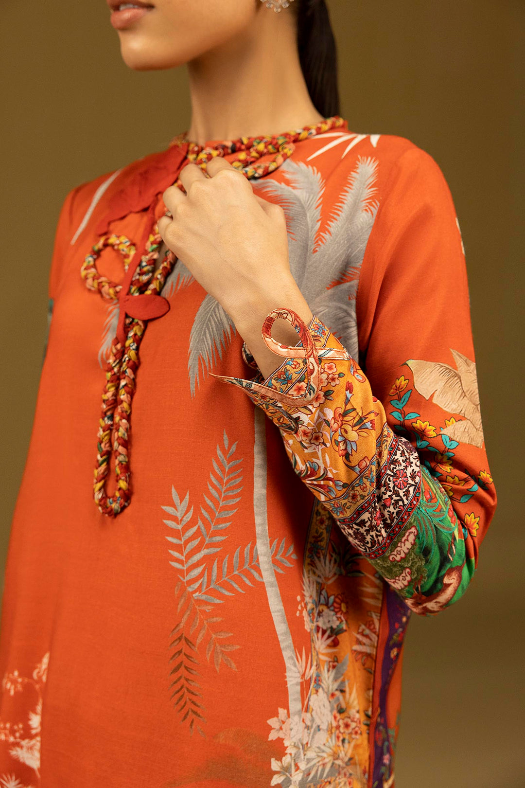 Sana Safinaz R-51 Kaftan Rust 1 Piece