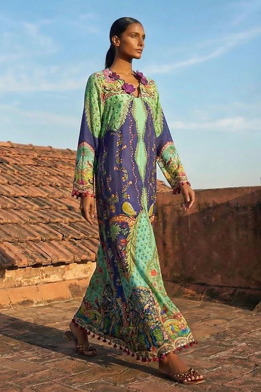 Sana Safinaz R-54 Kaftan Multicolour 1 Piece