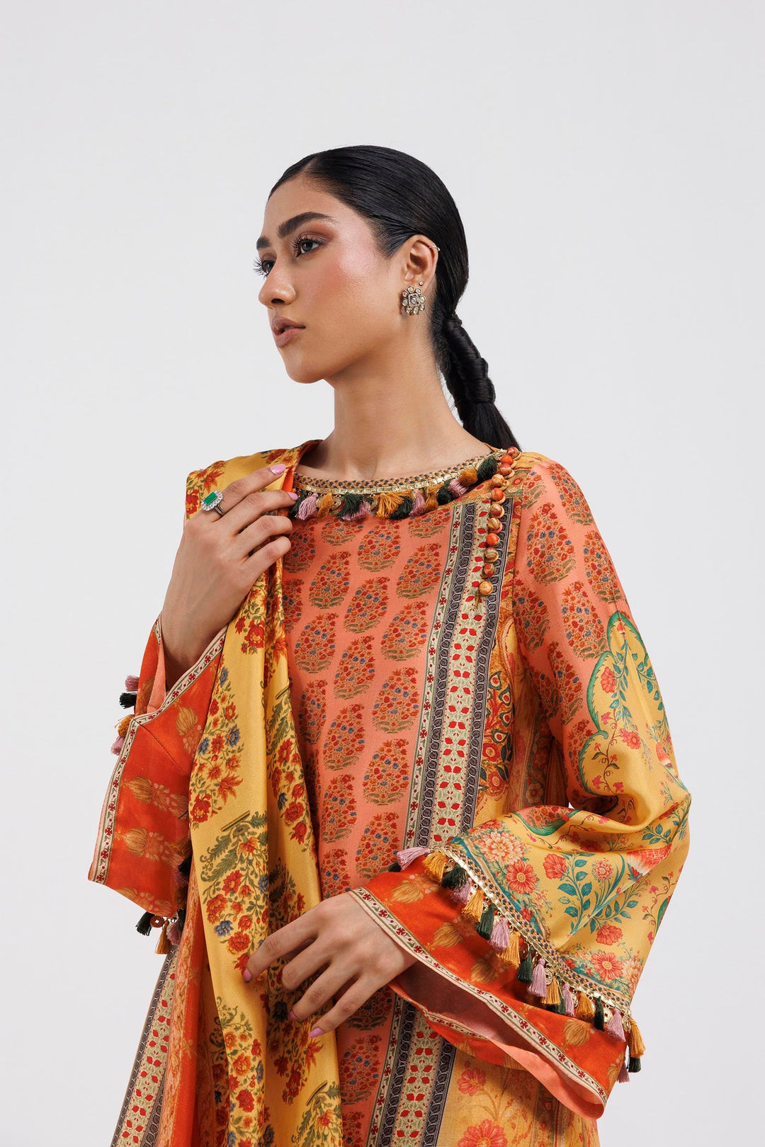 Sana Safinaz R-62 Kaftan Multicolour 3 Piece