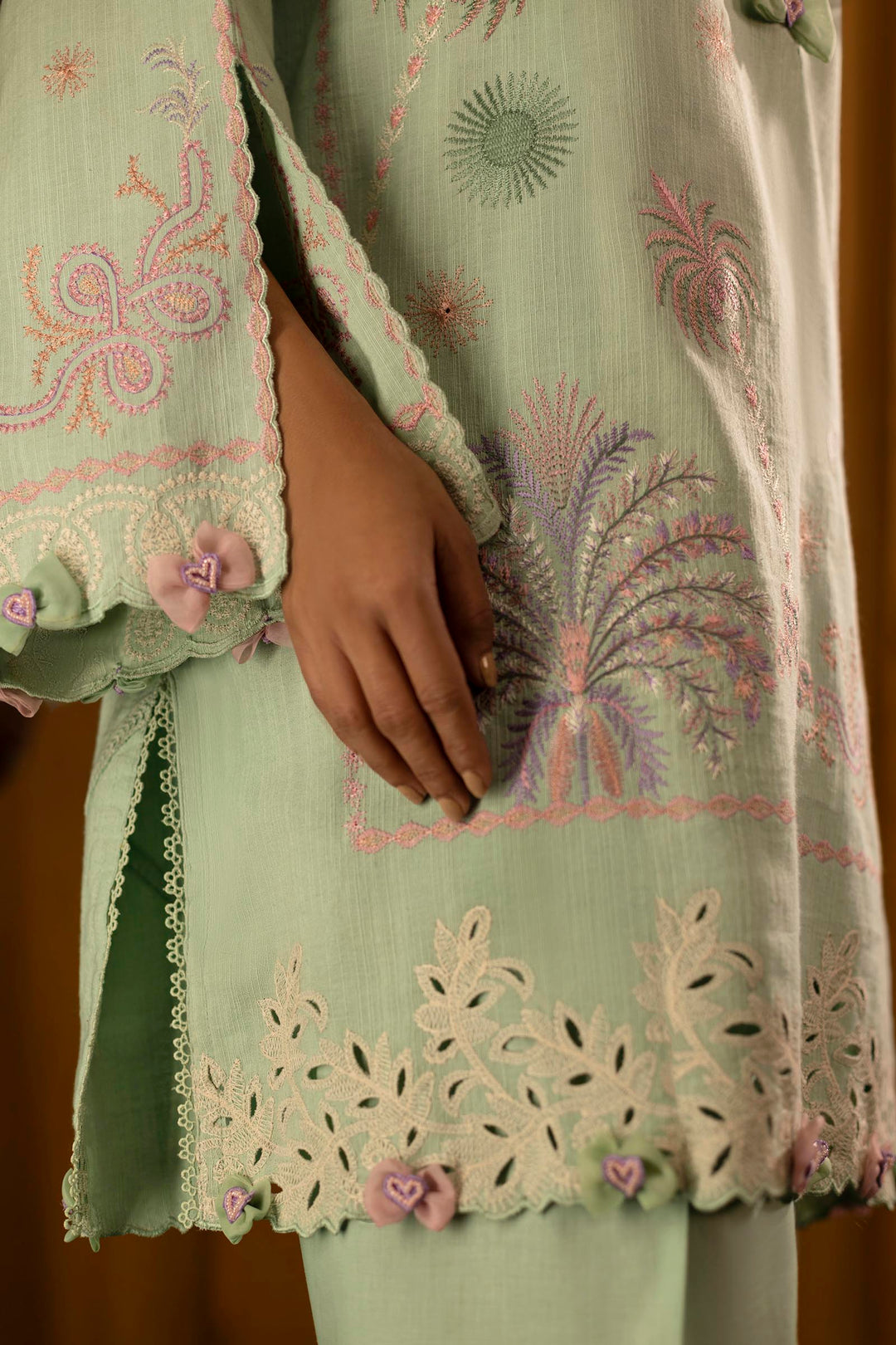 Sana Safinaz - Slub Muzlin - 3 Piece - Unstitched - M253-003A-3Cp