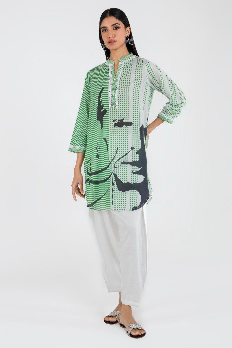 Sana Safinaz - Ss23Bsp200 - Lawn - Green