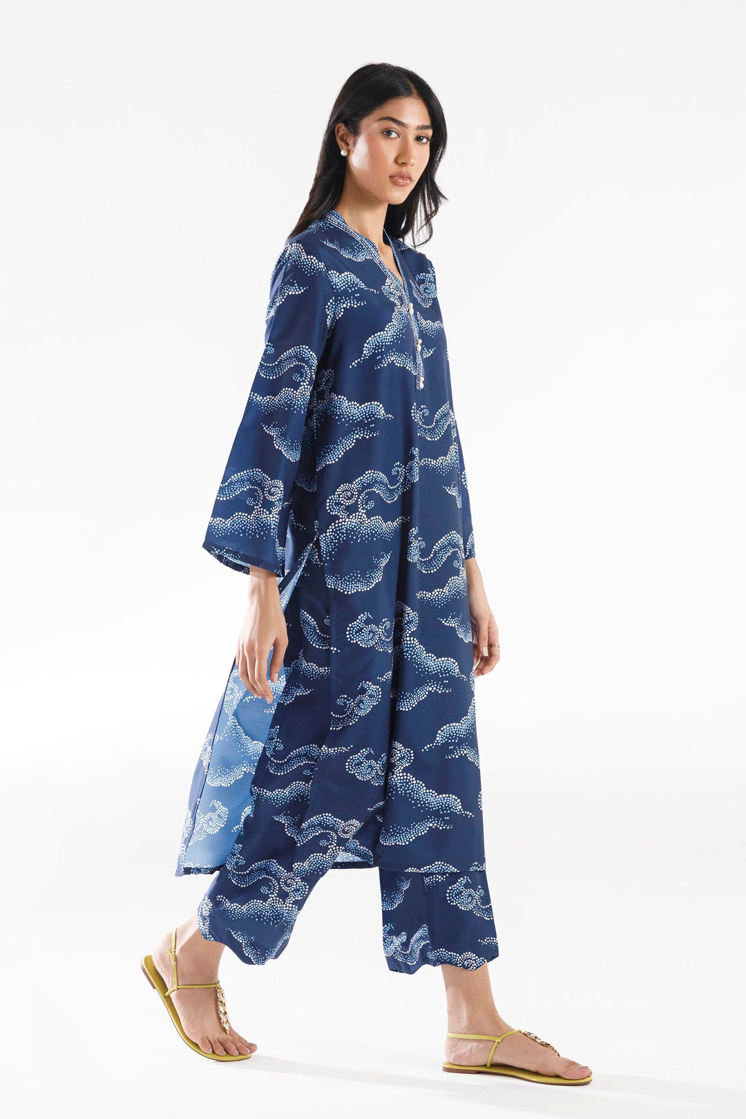 Sana Safinaz - Viscose Stitch Printed Suit For Women - 2 Piece