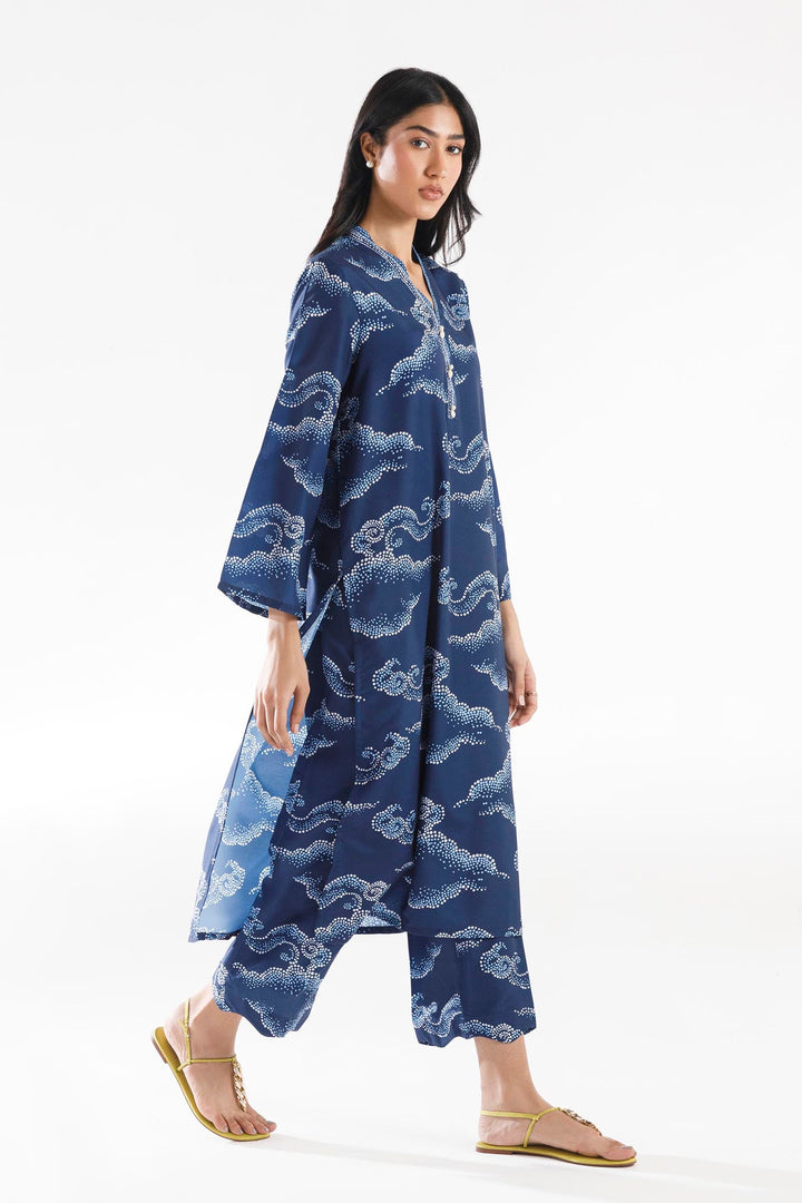 Sana Safinaz - Viscose Stitch Printed Suit For Women - 2 Piece