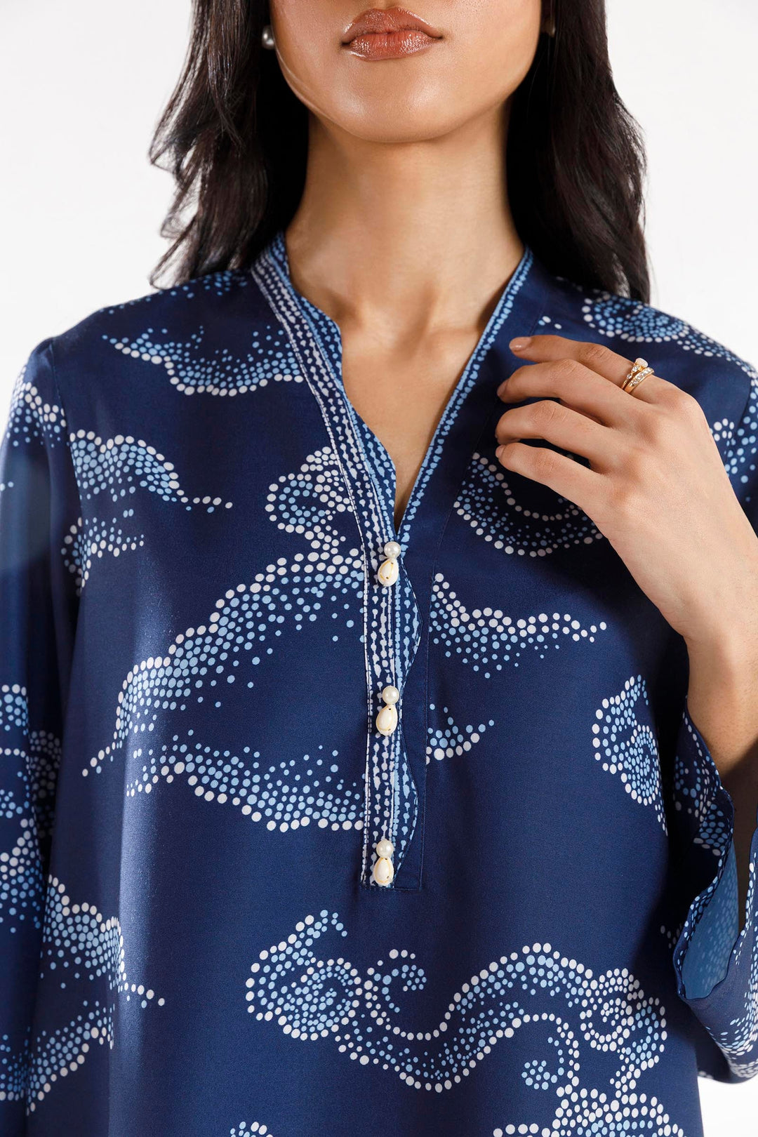 Sana Safinaz - Viscose Stitch Printed Suit For Women - 2 Piece