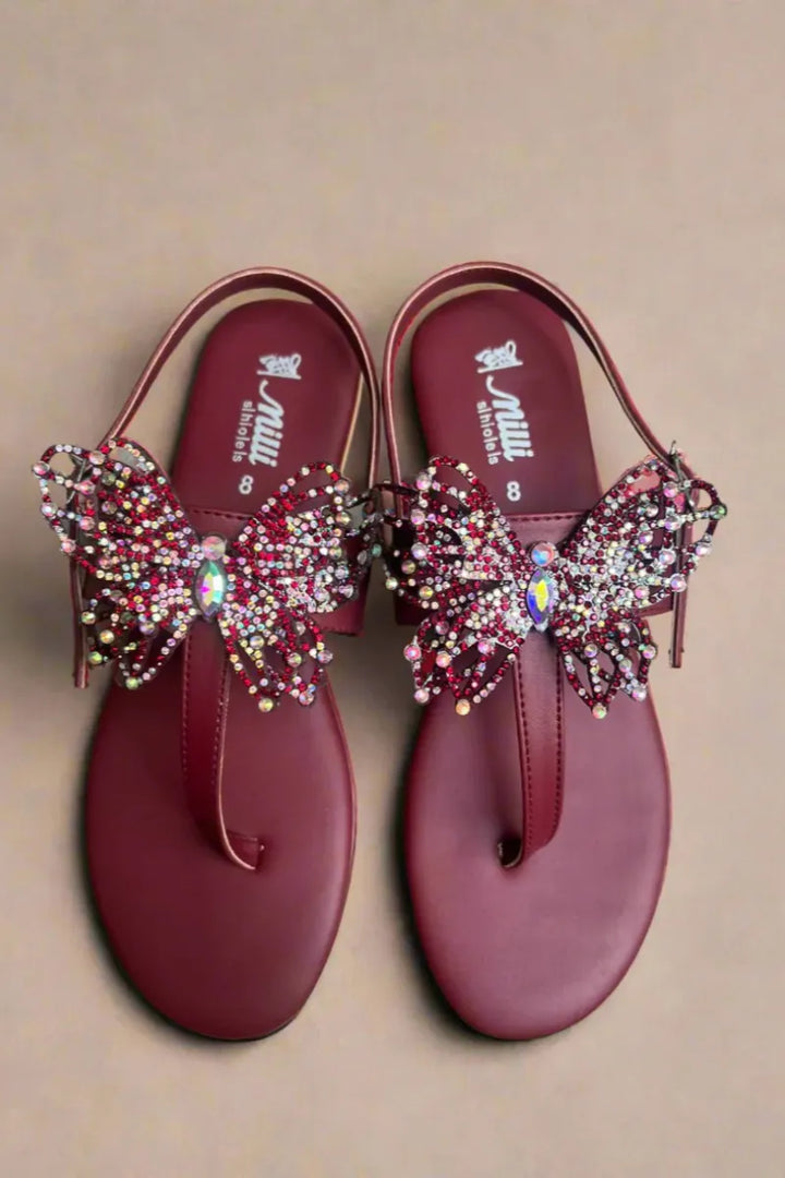 Milli Shoes - Fancy Sandal - Maroon
